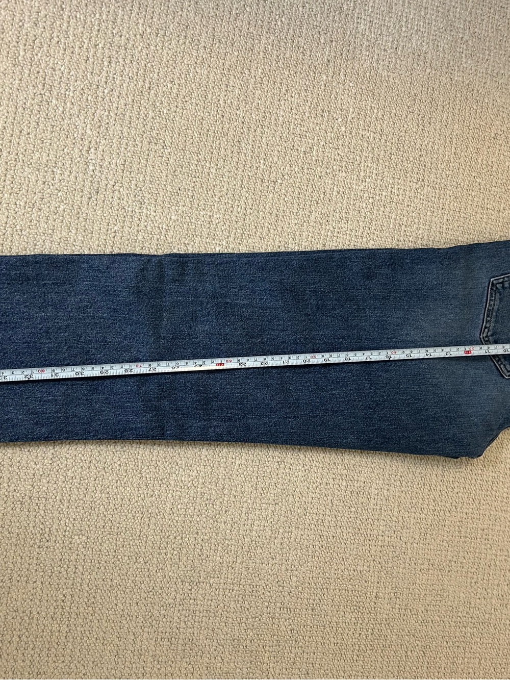 Agolde Dark Blue High-Rise Straight Crop Jeans - Picture 6 of 6